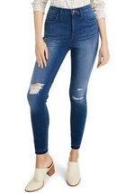 NWT Madewell Ripped 10-In High Waist Crop Skinny Jeans Dark Wash Plus Si... - £53.68 GBP