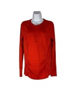 Athleta Women&#39;s 1/4 Zip Long Sleeved Red Shirt Size Medium - £17.88 GBP