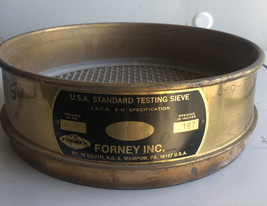 FORNEY No. 4; 4.75mm/0.187” USA Standard Testing Sieve - $49.00