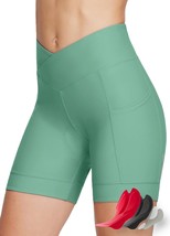 Women&#39;S 4D Padding Crossover Biker Underwear With Pockets For Cycling And - £31.30 GBP