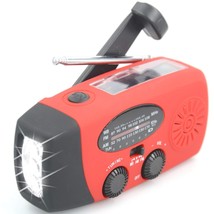 Aivaca-088 Noaa Weather Radio Emergency Radio Solar, Hand Crank, Micro Usb Charg - £21.90 GBP