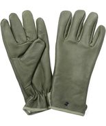 New Vintage French Army green leather lined gloves military deadstock wi... - £14.93 GBP