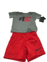 Nike Boys&#39; From The Start Graphic Tee and Mesh Shorts (Size 24 Months) - $29.03