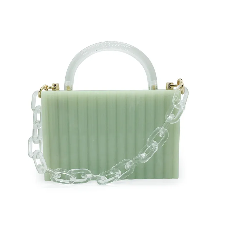 Alirattan  Acrylic Transparent Bag For Women 2021 Fashion Lady  Crossbody Chain  - £159.26 GBP