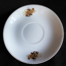 Japan Saucer Ceramic brown leaves flower  3/8&quot;h, 5 3/8&quot;d Vintage PET RESCUE - £4.80 GBP