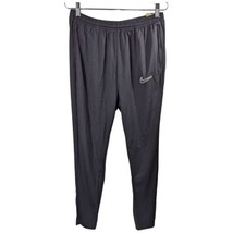 Womens Light Sweatpants with Ankle Zip Nike Sz Medium Black Drawstring Pockets - £31.92 GBP