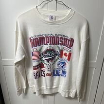 World Series 1992 Baseball Mens Sweatshirt Pullover XL Delta USA Interna... - $37.28