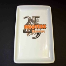 Hooters owl logo Ceramic tray platter 25th Anniversary 9&quot; Houston Harvest 2008 - £9.71 GBP