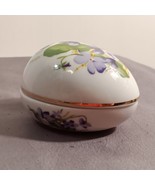 Vintage Limited Edition The Danbury Mint Porcelain Egg Trinket Box Viole... - £14.01 GBP
