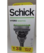 Schick Hydro Sensitive 5 Blade Razor Handle &amp; 3 Cartridges per pack - $13.57 CAD