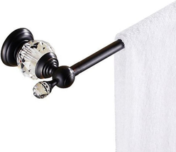 Nokozan Luxury Crystal Series Bathroom Double Towel Bar Wall Mounted, 60... - £57.84 GBP