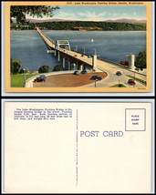 WASHINGTON Postcard -Seattle, Lake Washington Floating Bridge L33 - £2.22 GBP