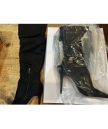 Jessica Simpson JS-Ladee Black Stretch Supreme Micro Suede Boots Size 9M - $69.99