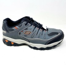 Skechers After Burn M Fit Charcoal Gray Mens Extra Wide Sneakers - £54.95 GBP