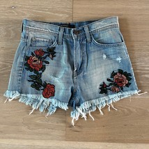 Flying Monkey High Rise Floral Distressed Shorts NWT sz 24 - $33.87