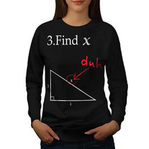 Wellcoda Find X Womens Sweatshirt, Funny Math Casual Pullover Jumper - £28.09 GBP+