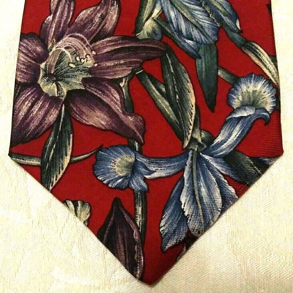Primary image for J T Beckett Red Floral Silk Necktie
