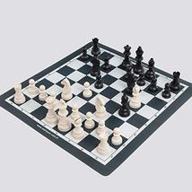 LaModaHome Star School Chess Set with Rubber Foldable Chess Board, Chess Pieces  - £28.62 GBP