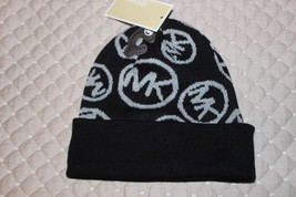 Bnwts Michael Kors Logo Hat Black And White Fall 2014 Nwt - £23.97 GBP