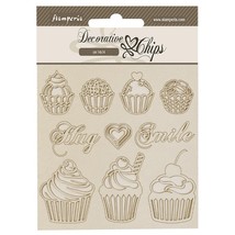 Stamperia Decorative Chips 5.5&quot;X5.5&quot;-Coffee And Chocolate Sweety - $8.16