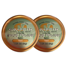 Griffin Premium TAN Shoe Polish, Long-Lasting, High Gloss Shine, 2-Pack - £12.08 GBP