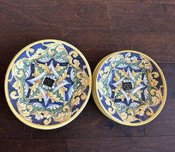 Ceramicheitalia 4 Dinner Plates &amp; 4 Bowls Dinnerware Set Made In Italy - £114.09 GBP