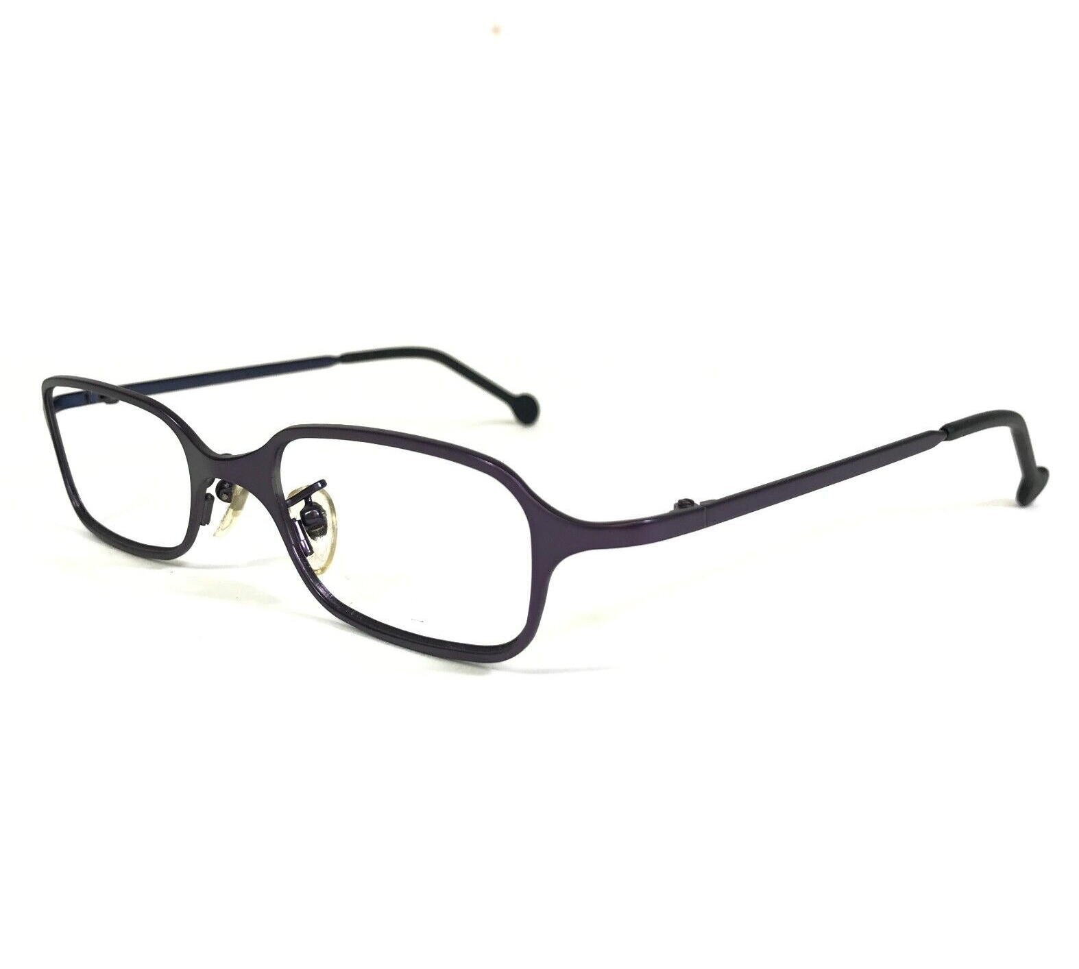 Primary image for Vintage la Eyeworks Eyeglasses Frames AXLE 419417 Purple Rectangular 48-20-120