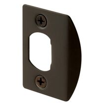 Prime-Line 2.25 in. H X 1.44 in. L Classic Bronze Steel Latch Strike Pla... - $8.95