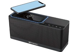 Emerson ER-BTW100 Portable Bluetooth Speaker with 20 Watt Stereo, QI Wir... - $64.34