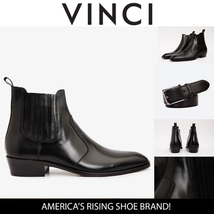 The Sorhag Black Leather Dress Men Boot image 3