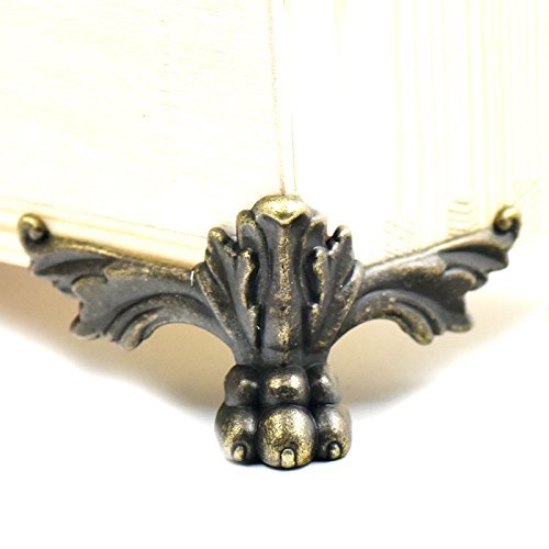 Bluemoona 5 Pcs - Jewelry Chest Box Wood Decorative Feet Leg Desk Corner Protect