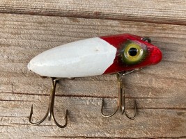Vintage South Bend Red White Oreno Fishing Lure 2 3/8" - £15.60 GBP