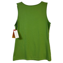 Charter Club Womens Tank Top Green Sleeveless Scoop Neck Sequined Front S New - £14.94 GBP