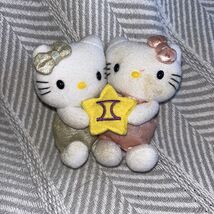 Hello Kitty Sanrio 2000 Zodiac Gemini Plush 4" Pre-Owned P4 - $24.50