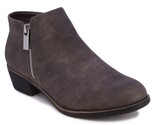 Nautica Women Zip Up Ankle Booties Alara Size US 9 Grey Faux Leather - £29.59 GBP