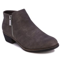 Nautica Women Zip Up Ankle Booties Alara Size US 9 Grey Faux Leather - £29.81 GBP