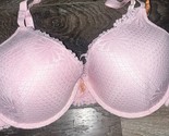 Juicy Couture ~ Womens Push Up Bra Light Pink Padded Underwire Nylon Lac... - $22.02