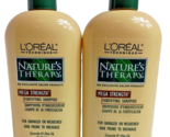 2X Loreal Natures Therapy Mega Strength Fortifying Shampoo 12 Oz. Each - £25.85 GBP