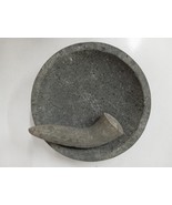 Indonesia D 25 cm Stone Mortar and Pestle for Spices &amp; Cooking, Mortier ... - $946.42 MXN
