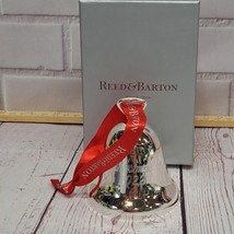 New 2022 Reed and Barton Silver-Plate Dated Christmas Bell Ornament #894219 - $9.50