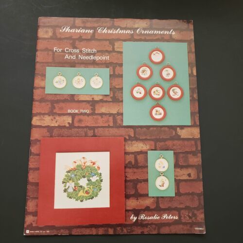 Shariane Christmas Ornaments Cross Stitch Pattern Book 2 Rosalie Peters Vintage - $4.64
