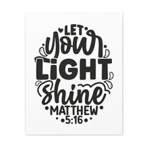  Matthew 5:16 Let Your Light Shine Circle Bible Verse Canvas Chr - £57.08 GBP+