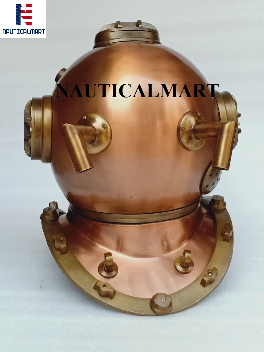 Brass Scuba Helmet Decor Antique Style US Navy Mark V Diving Brass Scuba Helmet Decor Antique Style US Navy Mark V Diving