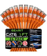 Cat 6 Ethernet Cable 1 ft 24 Pack Cat6 Patch Cable Cat 6 Patch Cable Cat... - £56.90 GBP