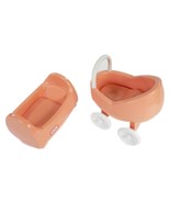 Vtg 1990s Little Tikes Place Pink Baby Cradle Stroller Buggy Furniture 5592 - $15.99