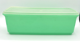 Vintage Tupperware Jadeite Green Celery Keeper 782-4 Lid 784-2 &amp; Insert SKU U287 - £14.84 GBP