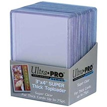 2 Ultra Pro 75pt Top Loader Packs 25ct (50 Total Toploaders) 81347-75 Pt... - £22.01 GBP