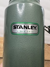 Stanley Classic Vacuum Thermos  Green Hammertone 1.1 Qt Stainless Vintage 2011 - $23.36