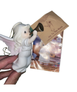 Precious Moments 1995 Joy to the World Enesco Figurine Angel Trumpet - $19.68