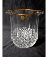 Cristal D&#39;Arques LONGCHAMP Gold Rim Ice Bucket Original Sticker - Likely... - $61.07 CAD